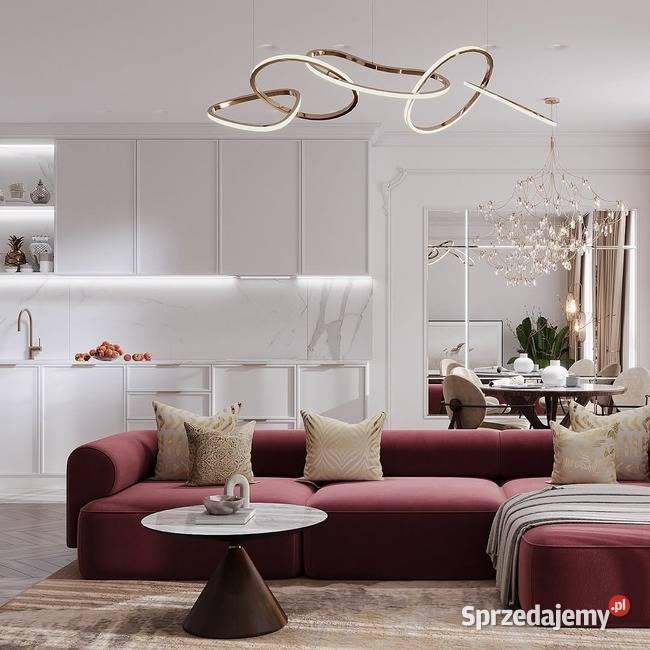 Lampa nowoczesna LED okrągła z połyskiem ringi Warszawa sprzedam