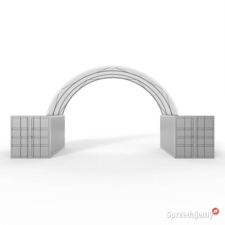 Zadaszenie kontenerowe 8x6m PVC 750gm2 Wrocław