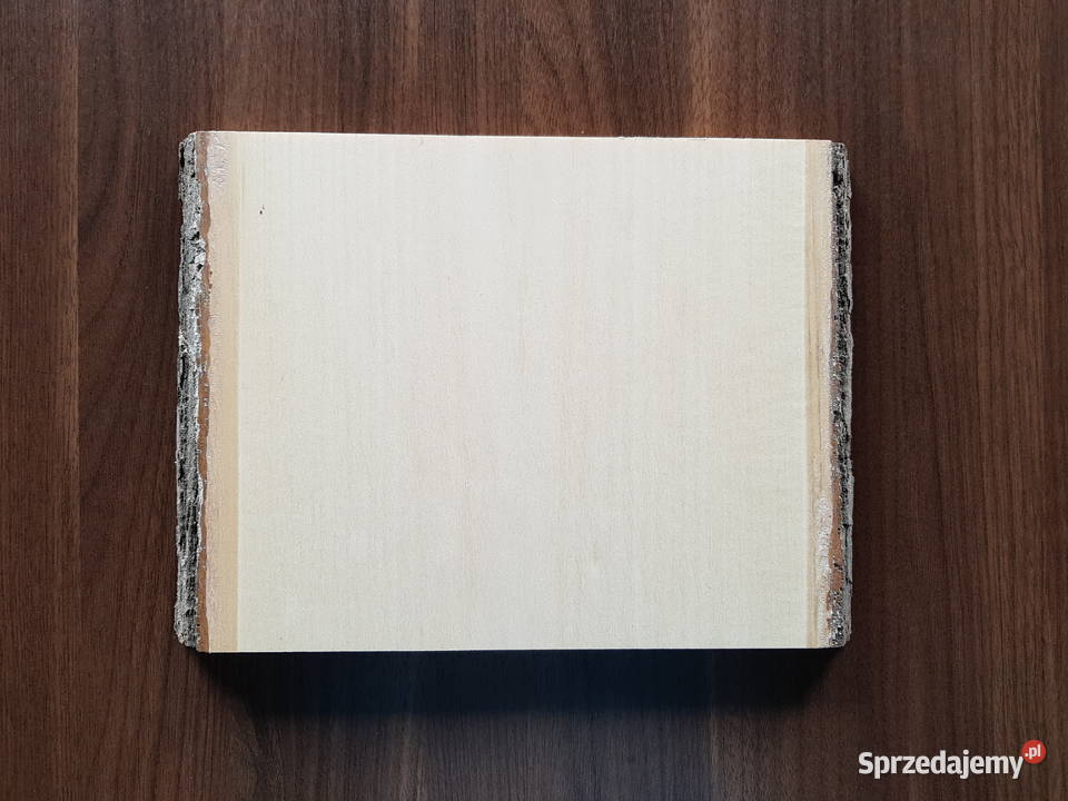 Deska lipowa z korą 20x225x25 rzeźba ikony Antyki, Sztuka, Kolekcje Łódź