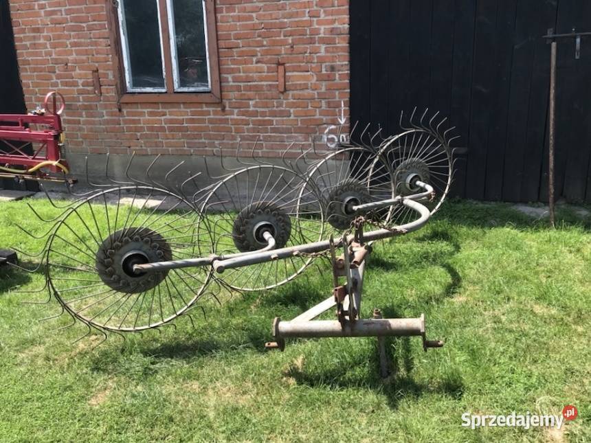 Przewracarka zgrabiarka 4 gwiazdowa Maszyny zielonkowe śląskie Ogrodzieniec