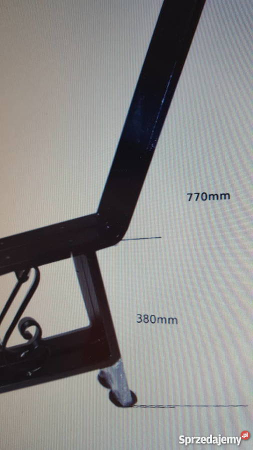 Nogi Noga do ławki ogrodowej z profilu STAL Wieliczka