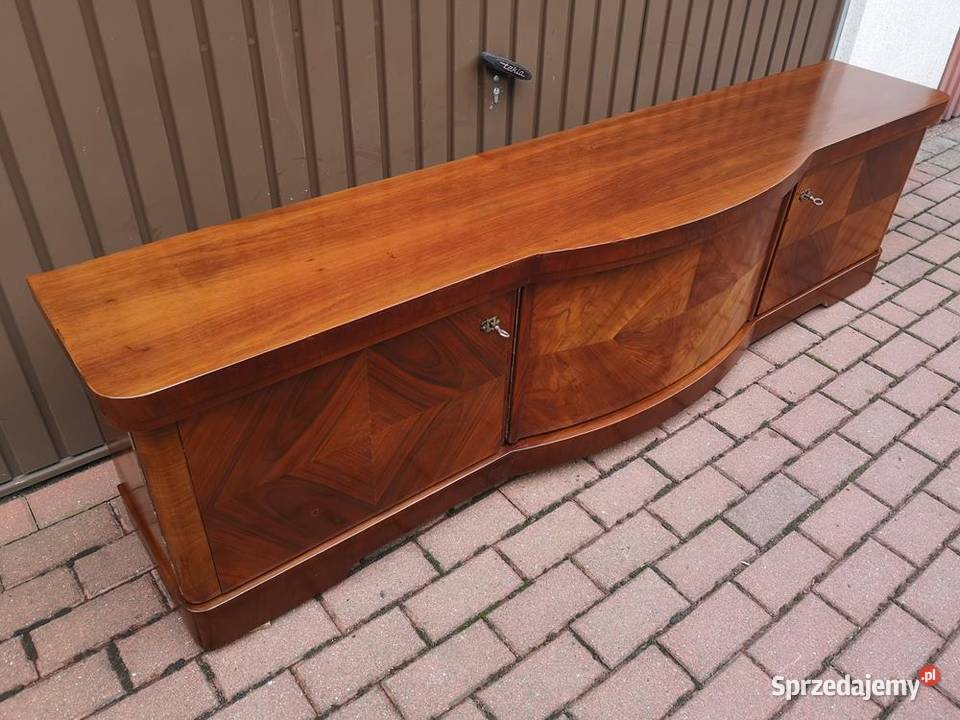 Komoda ARTDECO 201 Orzech RTV Niska Stara Antyk Swarzędz
