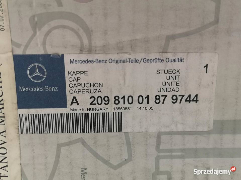 OSŁONA MOCOWANIA LUSTERKA LEWEGO MERCEDESBENZ