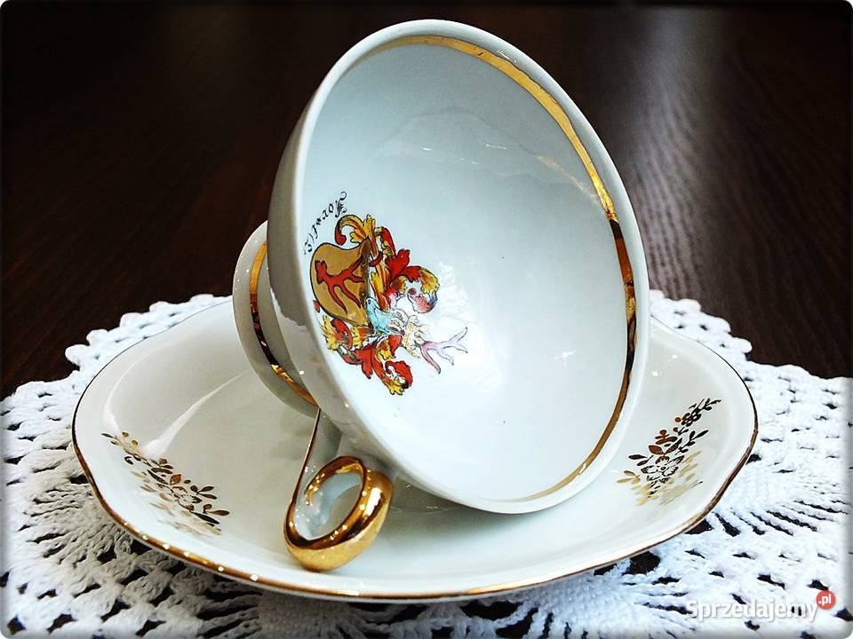 Mała Filiżanka z herbem spodek TURYNGIA