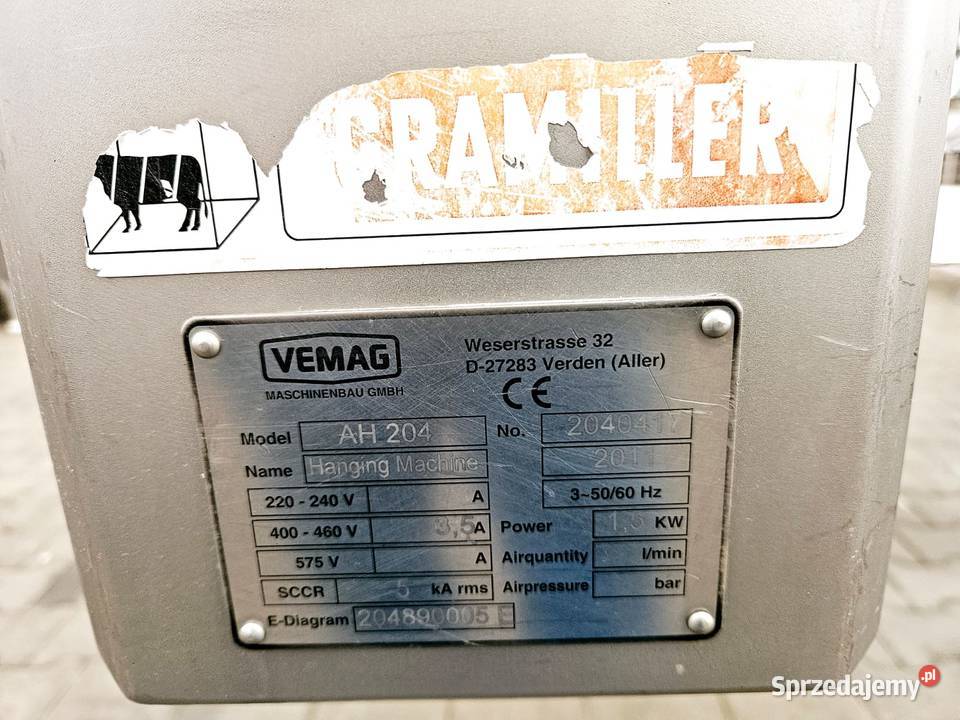 Linia do produkcji kiełbasy Vemag Nadziewarka wielkopolskie Krotoszyn