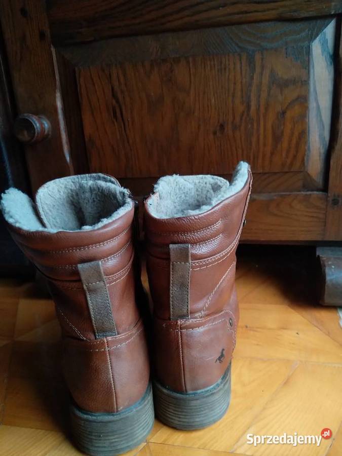 Buty skórzane ocieplane mustang 40 lubelskie Łuków