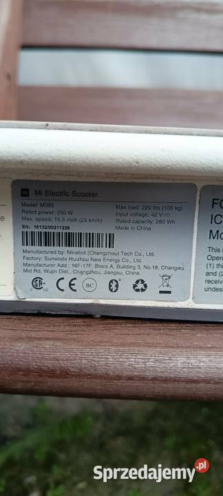 Hulajnoga elektryczna xiaomi sprawna śląskie Zabrze