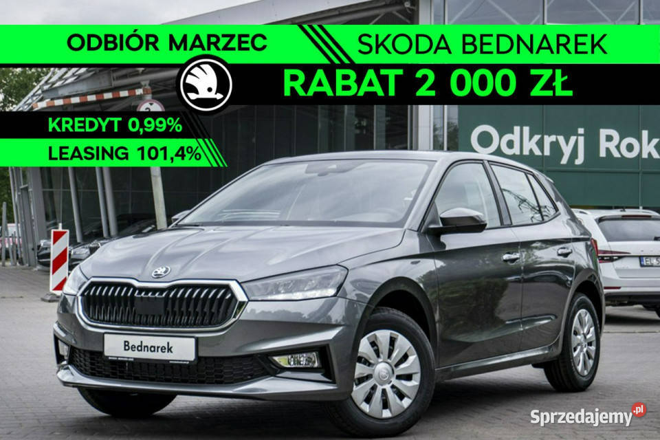 koda Fabia Essence 10 MPI 80 Odbiór Marzec IV szary łódzkie Łódź