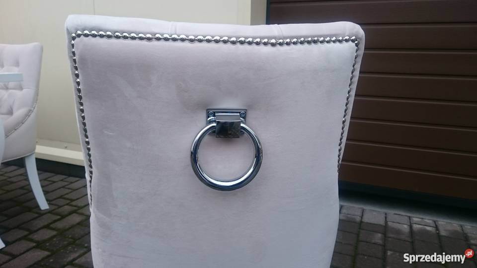 Krzesło tapicerowane z kołatką chesterfield Łódź sprzedam