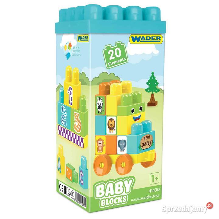 Wader Baby Blocks klocki 20 12m+ Bielsk Podlaski