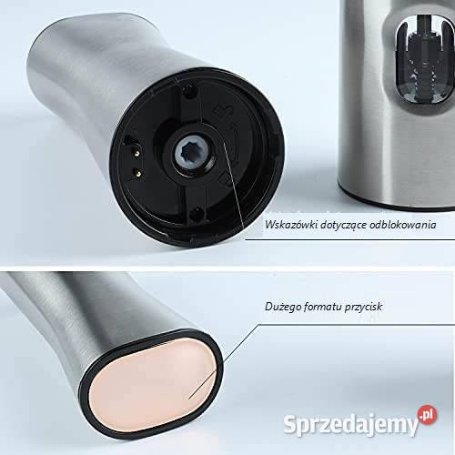 zestaw 2x ELEKTRYCZNY MŁYNEK do SOLI PIEPRZU Zielonka