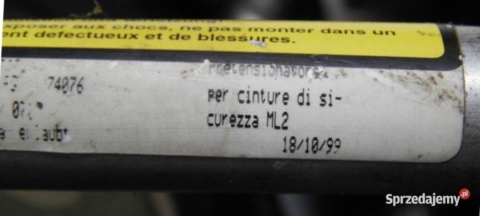 Pas bezpieczeństwa prawy przód FIAT CINQUECENTO Biała Nyska