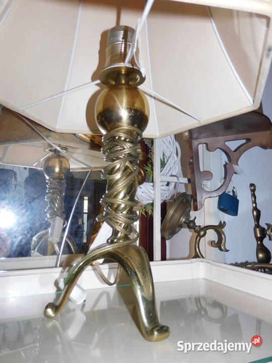 Lampa mosiężna glamour Pozostałe Oleśnica