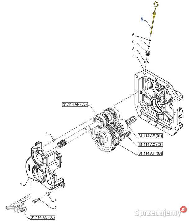 Bagnet miarka oleju skrzyni Fiat Ford Holland sprzedam