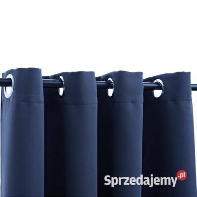 vidaXL Zasłony zaciemniające z metalowymi Dom i Ogród Warszawa