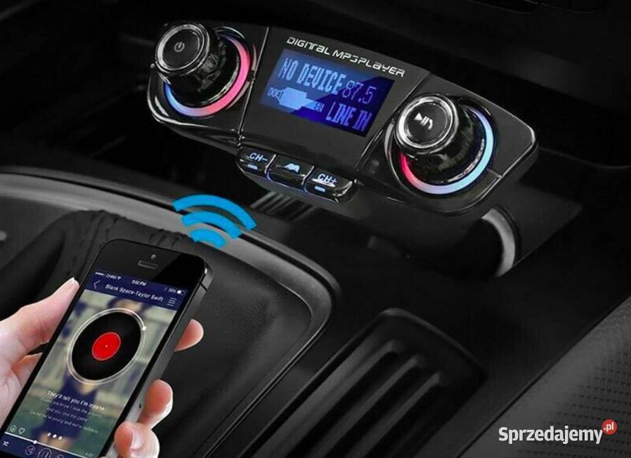 Transmiter FM odtwarzacz USB ładowarka MP3 Lubaczów