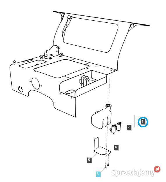 Zbiornik płynu do spryskiwaczy TRG 870 LS Tajęcina