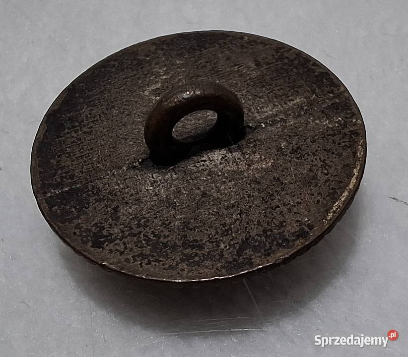 Guzik na stopce Herb liść laurowy korona 20x7mm Czeladź