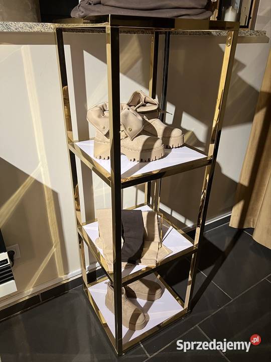 Regał stojak butik sklep złoty Gold