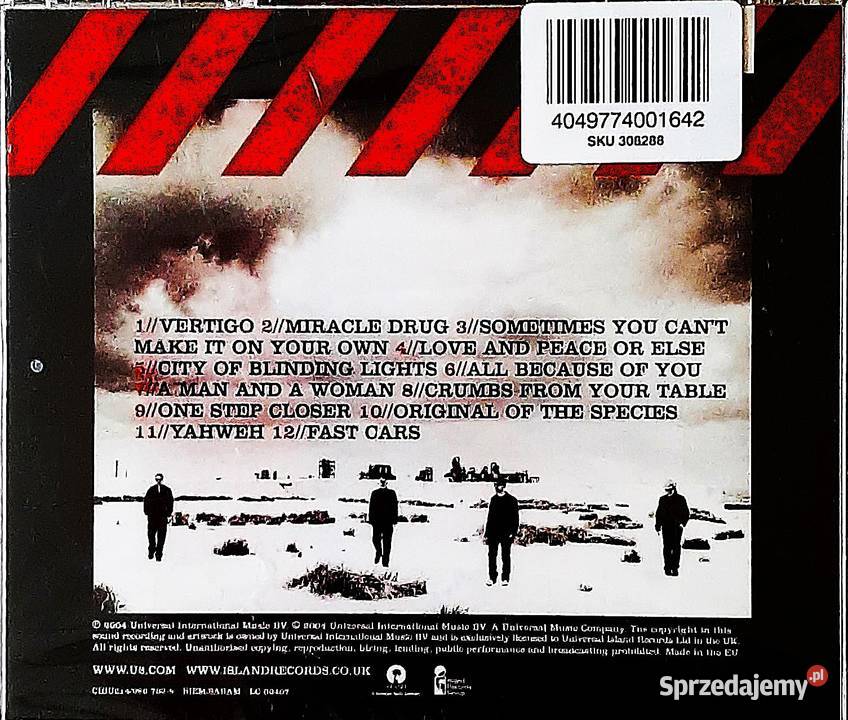 Album CD Kultowego Zespołu U2 Album How 1 płyta Wrocław sprzedam