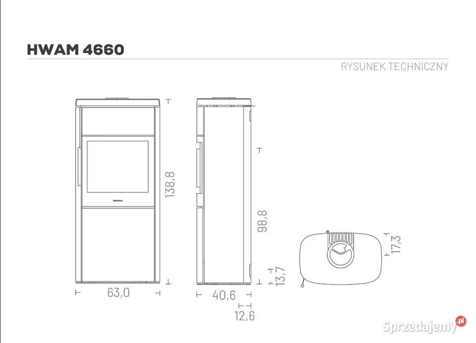 Hwam 4660M Nowoczesny Kominek z Kamienia Steatyt Poznań sprzedam