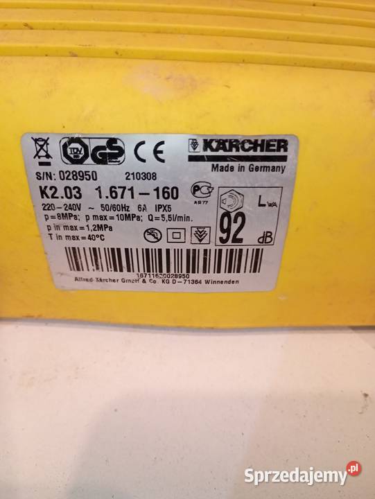 Karcher silnik myjki Narzędzia Niedrzwica Duża