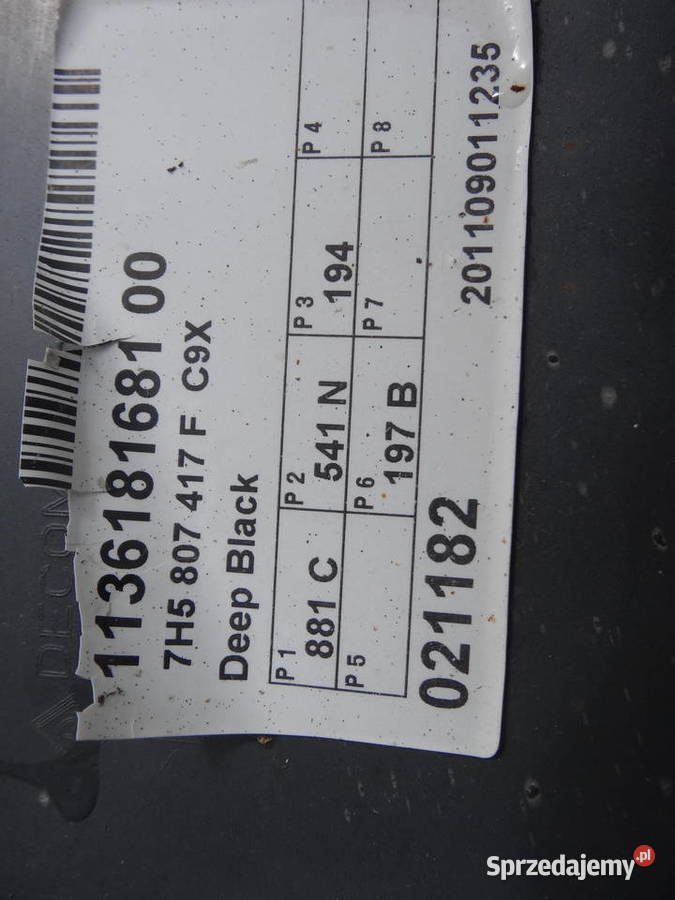 VW T5 ZDERZAK TYŁ TYLNY Niemodlin sprzedam