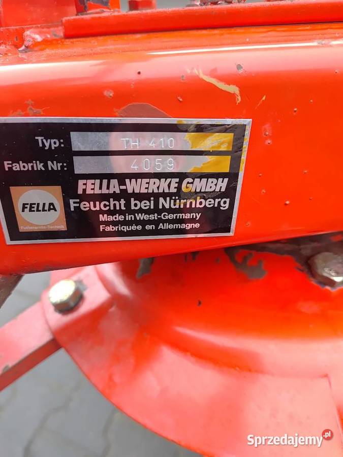Przetrząsarka przewracarka FELLA TH 410 nieuszkodzony wielkopolskie Konin