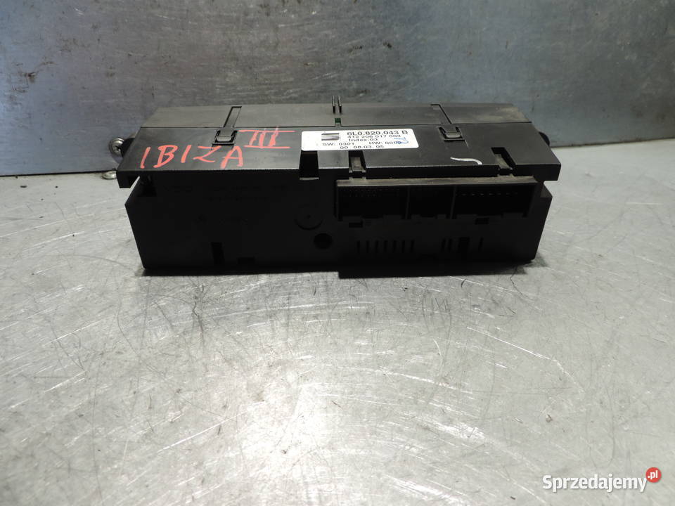 PANEL KLIMATYZACJI SEAT IBIZA III 3 6L0820043B Nowy Sącz