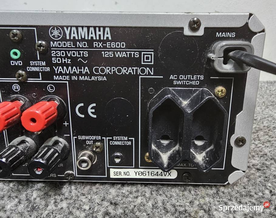 Amplituner stereo Yamaha Pianocraft RXE600 Amplitunery małopolskie Kraków