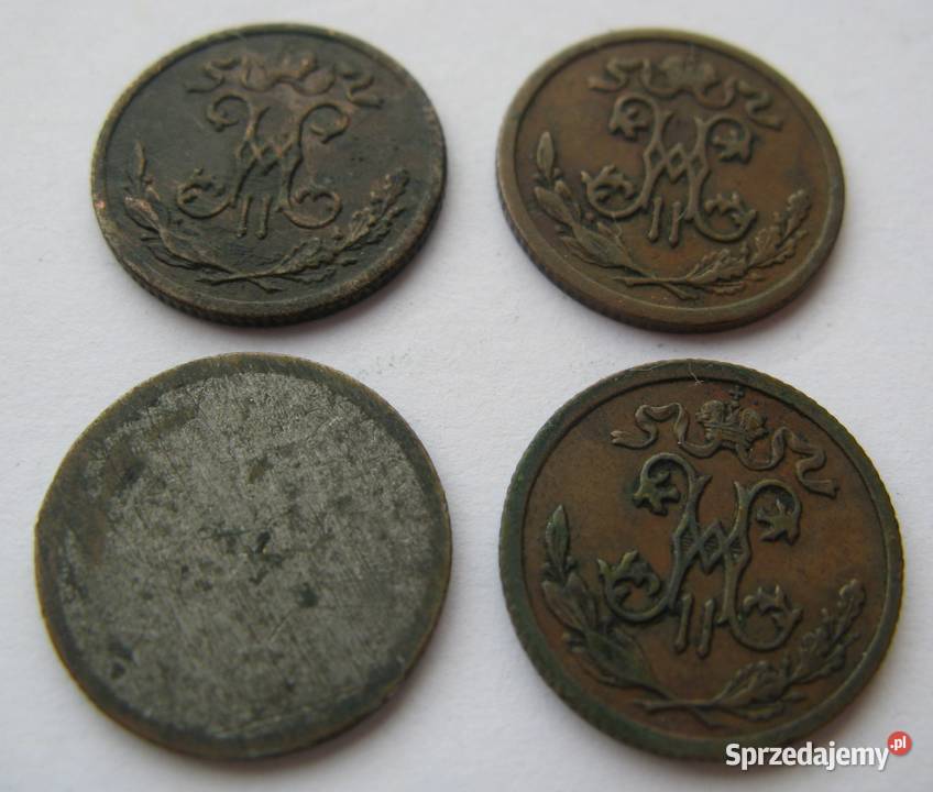 12 kopiejki 1899191119121913 i 1 kopiejka Dąbrowa Górnicza