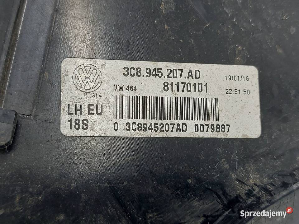 VW CC LIFT lampa lewa tył 3C8945207AD Lampy tylne