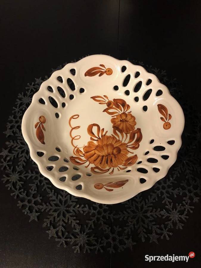 Komplet Fajansowych Naczyń Kuchennych PRL Kraków