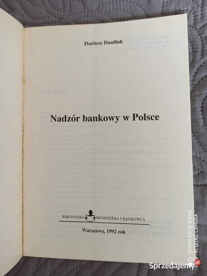 NADZÓR BANKOWY W POLSCE DDaniluk Warszawa