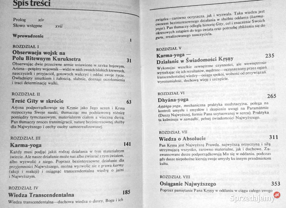 BhagavadGita Taka jaką jest Sri Srimad AC Chełm
