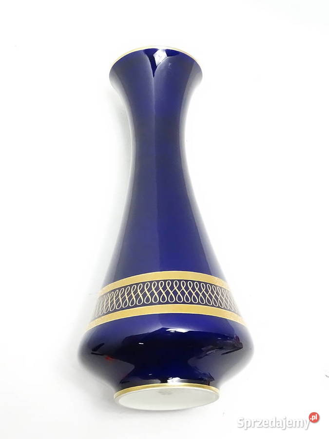 Duża Wazon Porcelanowa KPM Bavaria Echt Cobalt Biłgoraj