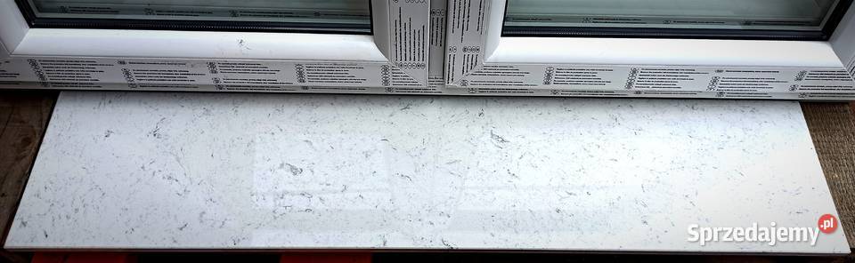 NOWY Parapet AGLOMARMUR Misty White 127x27 127