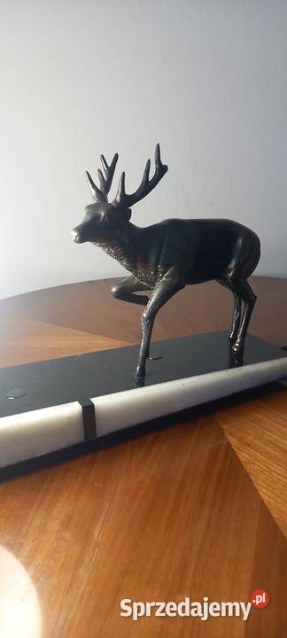 Lampka z jeleniem w stylu Art Deco Skierniewice