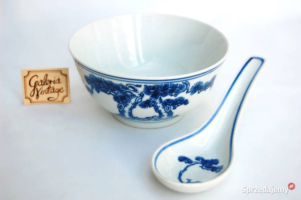 Chińska porcelanowa miska łyżka porcelana ryżowa Lublin
