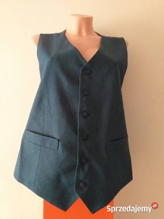 Kamizelka Popielata 6 Guzików 2 Kieszonki NOWA Bydgoszcz