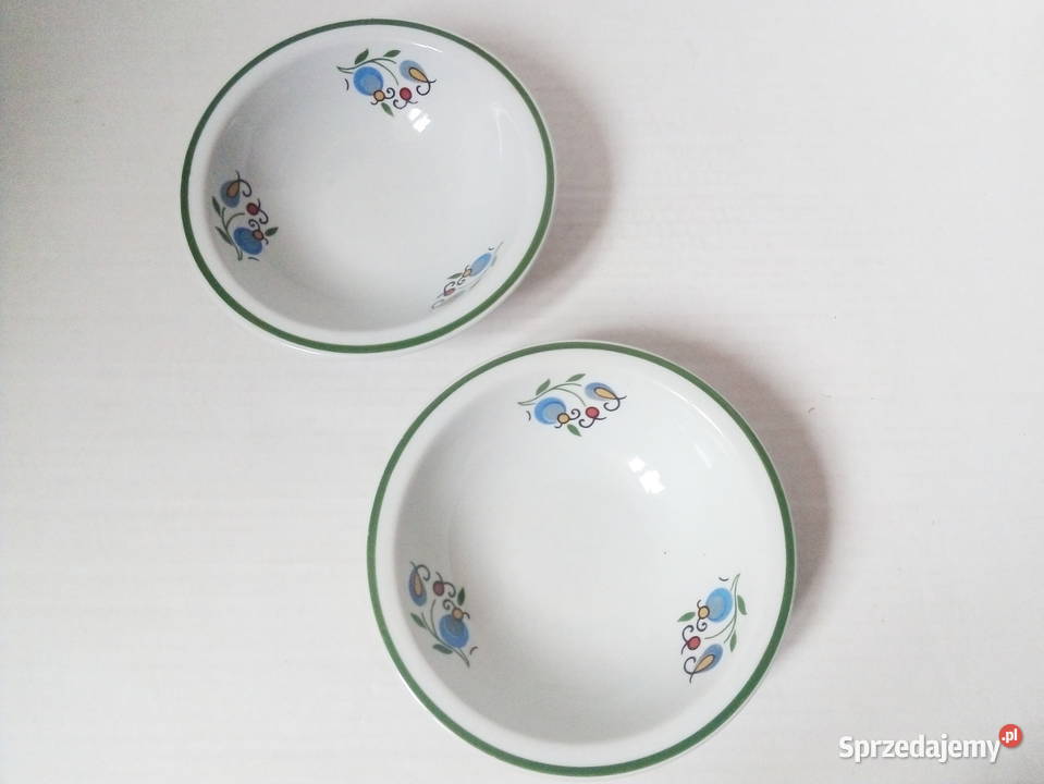 Lubiana vintage PRL wzór kaszubski talerze Talerze i talerzyki