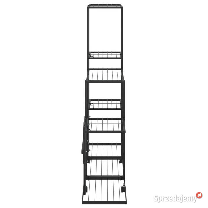 Stojak na kwiaty na kółkach 945x25x925 czarny Warszawa