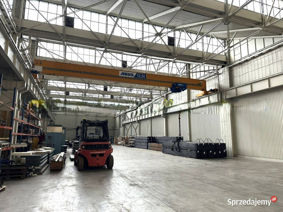 Magazyn do wynajęcia Katowice suwnice 125 t sprzedam