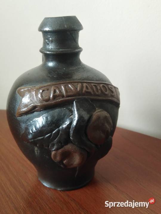 Vintage Francuski kamionkowy dzbanek Calvados dolnośląskie Wałbrzych
