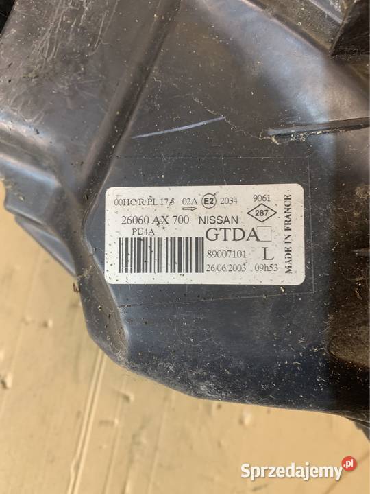 Lampa lewa przód 26060AX700 Nissan micra k12 Szczecin sprzedam
