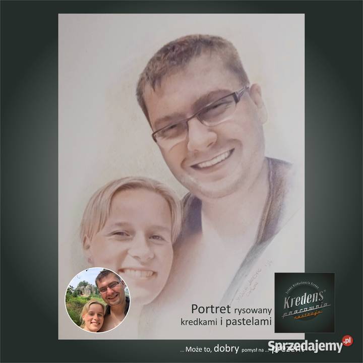 PORTRET B3 NA ZAMÓWIENIE rysowany kredkami w Skoczów