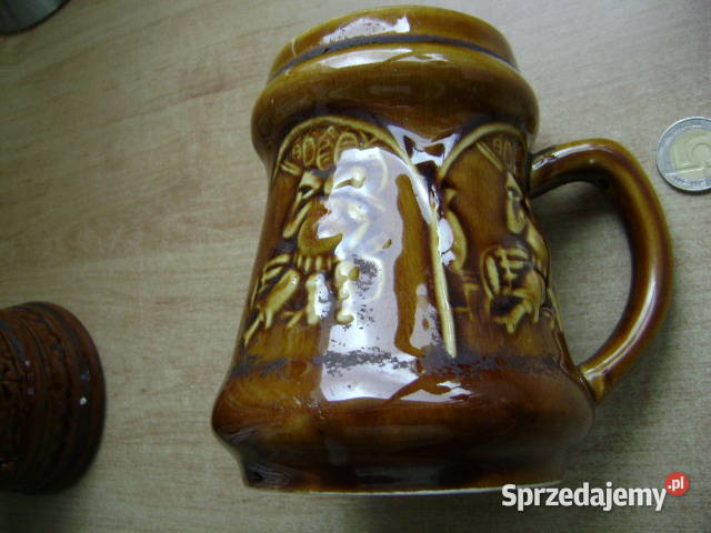 Starocie z PRL Birofilistyka Zestaw 3 kufle