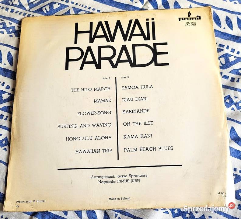 Księżyc na Tahiti Hawaii Parade trzy płyty Chełmno