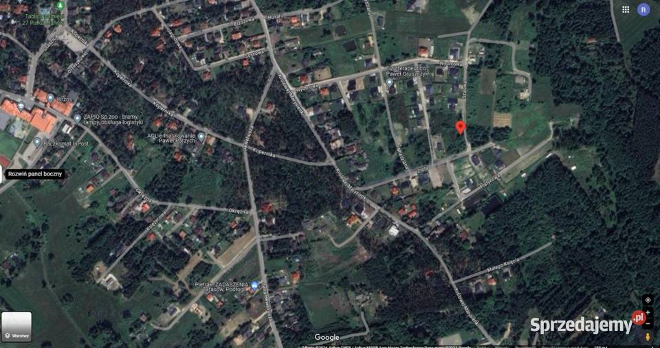 DZIAŁKA BUDOWLANA SADE BUDY 1005 m2 prąd woda Grunty i działki