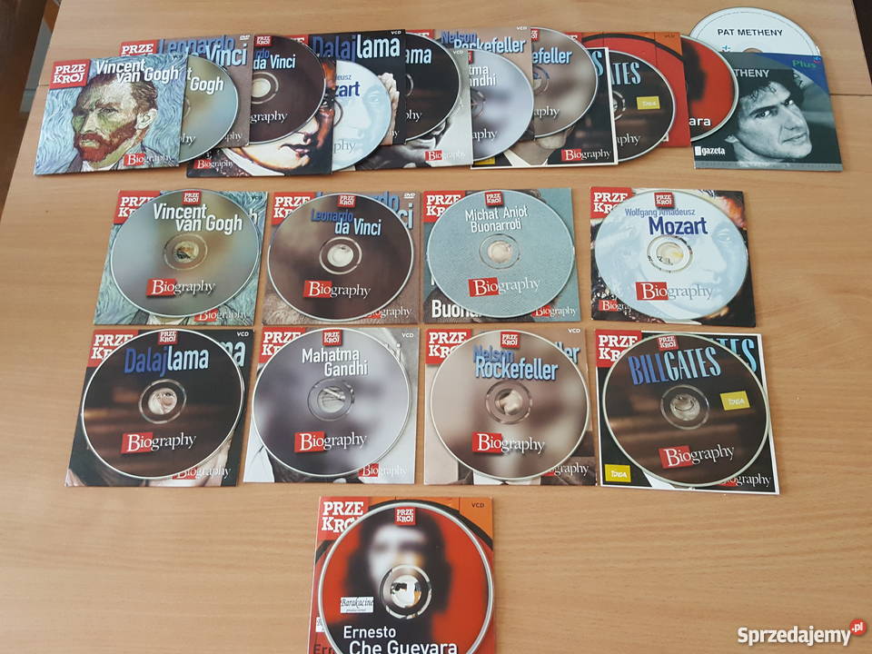 BIOGRAFIE znanych postaci kolekcja płyty filmy Złotniki